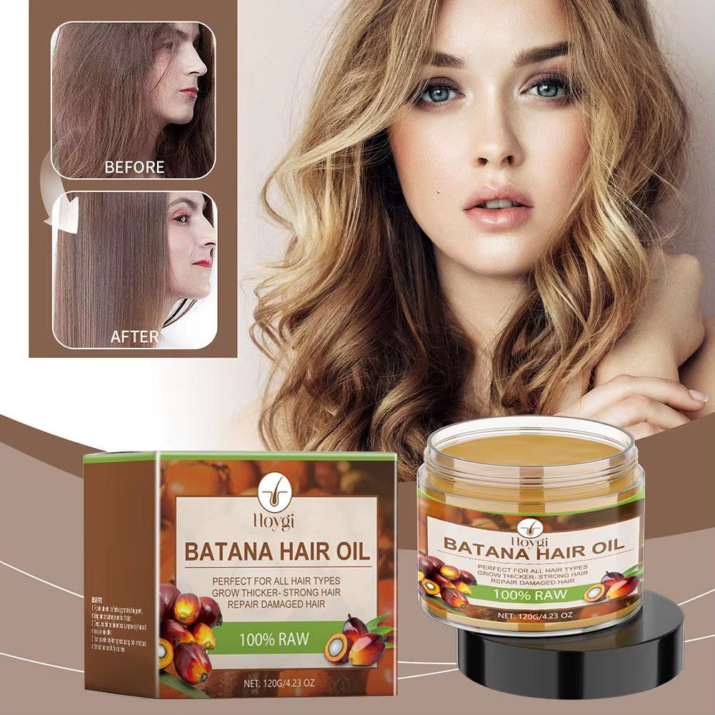 120G Natural Batana Oil for Healthy Hair Treatment Oil Natural Promotes Hair Wellness for Men Women Reduce Hair Break
