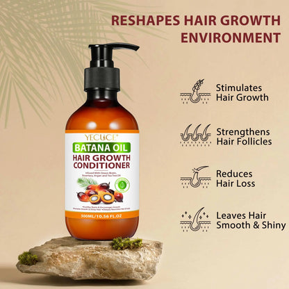 Batana Oil Daily Conditioner for Men and Women, 300ml - Suitable for Curly and Straight Hair