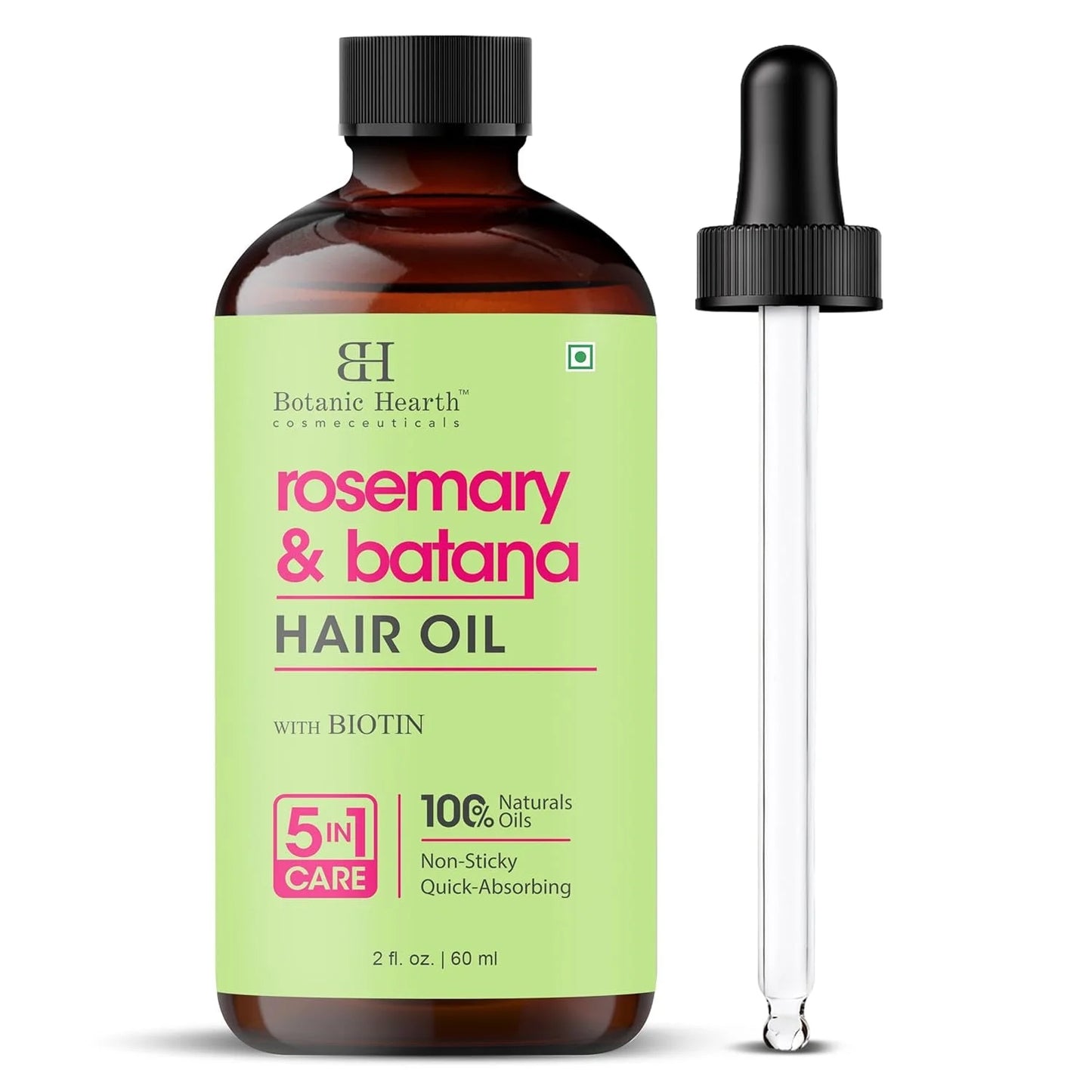 Rosemary and Batana Hair Oil (2 Fl Oz) | Revitalizing and Strengthening Treatment for Enhanced Hair Health | Paraben-Free | Suitable for All Hair Types