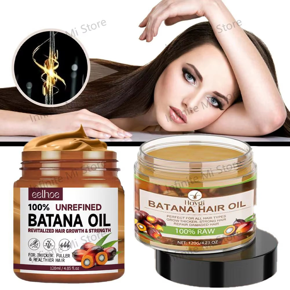 120G Natural Batana Oil for Healthy Hair Treatment Oil Natural Promotes Hair Wellness for Men Women Reduce Hair Break